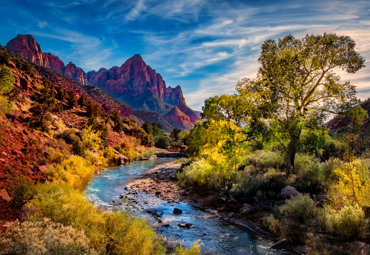 Zion Canyon National Park Landscape Images